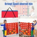 Didelė nešiojama dėtuvė žaidimui Connect 4 (Raudona)