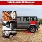 Traukos plokštės automobiliui (2 vnt.) – atsparumas 10 tonų (Raudona)