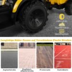 Elektrinis vaikiškas traktorius su priekaba ir kaušu (Geltona)