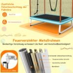 3-in-1 lauko batutas su sūpuokle ir skersiniu (Oranžinė)