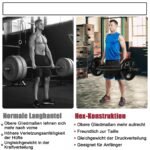 Olympinė štangos rankena su sulankstomu dizainu (Juoda)