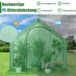 Kompaktiškas šiltnamis su metaliniu rėmu ir PE danga (Žalia)