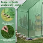 Kompaktiškas šiltnamis su metaliniu rėmu ir PE danga (Žalia)