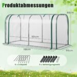 Mini šiltnamis su atidaromu užtrauktuku (Balta)