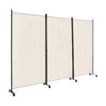 Sulankstomas pertvarų komplektas su ratukais 3 panelės (Smėlio)