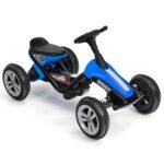 Vaikiškas pedalais varomas kartingas su neslystančiais ratais (Mėlyna)