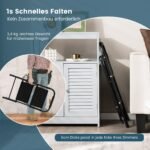 Sulankstomos dvipakopės kopėčios su paminkštintu ranktūriu (Juoda)