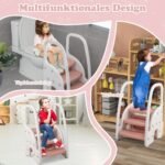 Vaikiškas laipiojimo pagaliukas su rankenėlėmis (Rožinė)