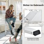 Trijų pakopų sulankstomos kopėtėlės (Sidabrinė)