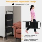 Sulankstomos metalinės kopėčios su trimis pakopomis (Juoda)