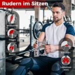 Treniruočių priedų rinkinys: V-rankena D-rankena trizepsas ir virvė (Juoda ir sidabrinė)