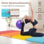 Sulankstomas 5 sekcijų gimnastikos ir jogos čiužinys 201 x 75 cm (Daugiaspalvė)