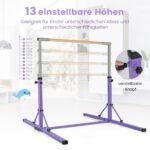 Reguliuojamo aukščio gimnastikos suoliukas vaikams iki 100 kg (Violetinė)
