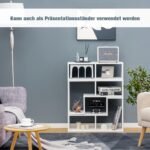 Modulinis prailginamas TV staliukas su daiktadėžėmis iki 180 cm (Balta)