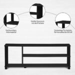 TV staliukas su lentynomis (Juoda)