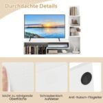 TV stovas su lentynomis 144 5 x 29 5 x 121 cm (Balta)