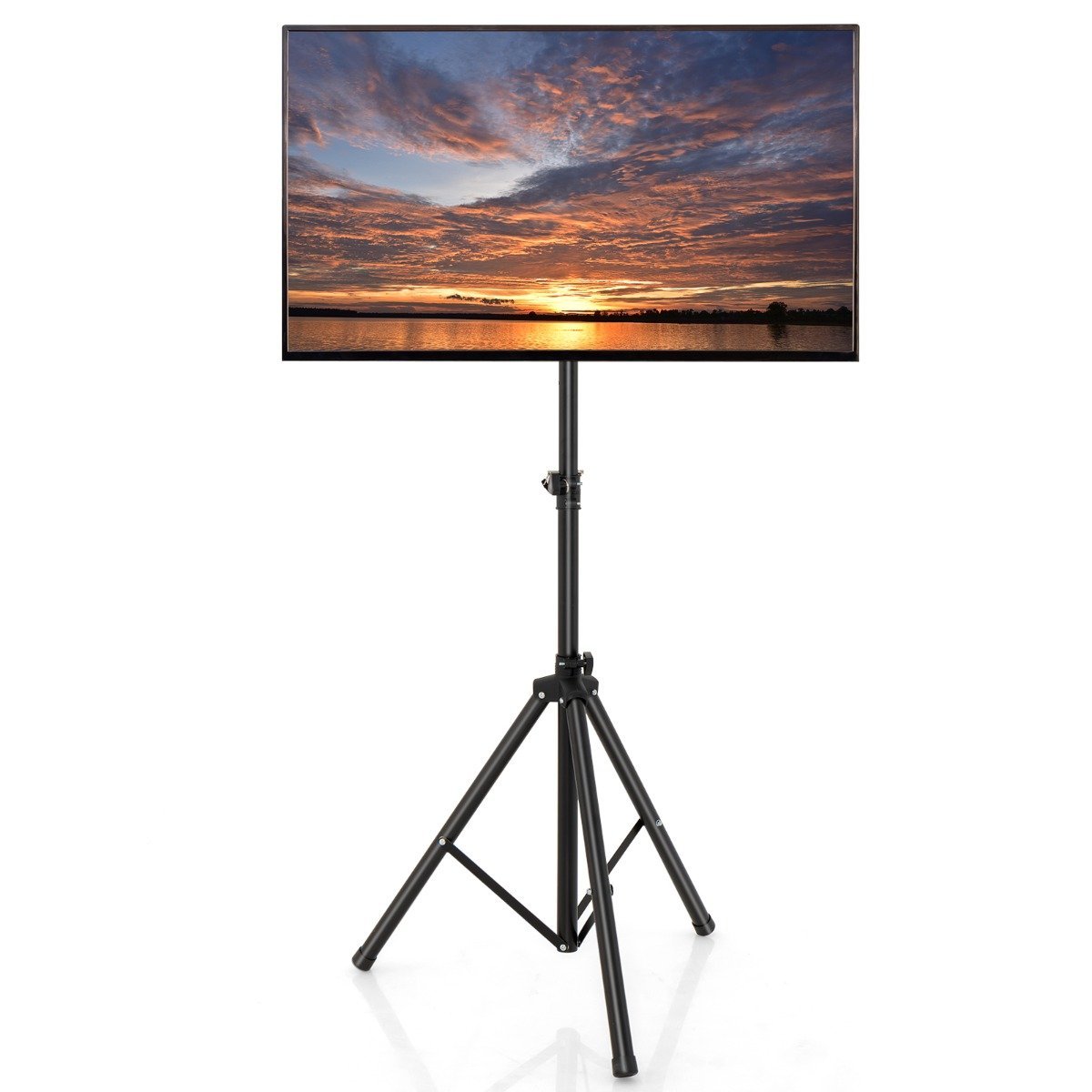 tv-standfu_-tl35697_1__1 Reguliuojamo aukščio televizoriaus stovas (Juoda)