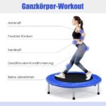 Sulankstomas treniruočių batutas 97 cm (Mėlyna)