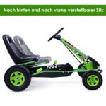 Vaikiškas pedalinis kartingas 98 x 59 x 61 cm (Žalia)