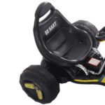 Pedalinis kartingas vaikams su reguliuojama sėdyne ir saugiu valdymu (Geltona)