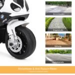 Elektrinis vaikiškas motociklas su muzika (Juoda ir balta)