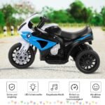 Elektrinis motociklas vaikams su muzika ir šviesomis (Mėlyna)