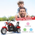 Elektrinis vaikiškas triratis motociklas (Raudona)