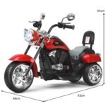 Elektrinis vaikiškas triratis motociklas (Raudona)