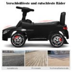 Vaikiškas stumiamas automobilis su daiktų dėže (Juoda)