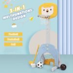 3 in 1 sportinių žaidimų rinkinys vaikams (Geltona)