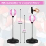 Reguliuojamo aukščio bokso treniruočių rinkinys vaikams (Rožinė)