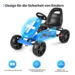 Vaikiškas kartingas su reguliuojama sėdyne ir pedalais (Mėlyna)