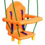 Patogios ir saugios kūdikių bei vaikų sūpuoklės laukui ir vidui (Oranžinė)