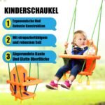 Patogios ir saugios kūdikių bei vaikų sūpuoklės laukui ir vidui (Oranžinė)