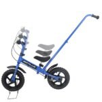 Vaikiškas balansinis dviratis su stūmimo rankena (Mėlyna)