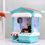 Elektroninis saldainių ir žaislų griebimo automatas su USB įkrovimu (Geltona)