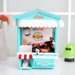 Elektroninis saldainių ir žaislų griebimo automatas su USB įkrovimu (Geltona)