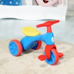 Vaikiškas paspiriamas triratis-dviratukas balanso ir koordinacijos lavinimui (Rožinė)