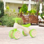 Vaikiškas keturratis paspirtukas balansui ir koordinacijai ugdyti (Žalia)