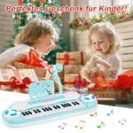 Elektroninis vaikiškas klavišinis instrumentas su 37 klavišais ir įrašymo funkcija (Mėlyna)