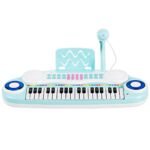 Elektroninis vaikiškas klavišinis instrumentas su 37 klavišais ir įrašymo funkcija (Mėlyna)