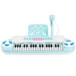 Elektroninis vaikiškas klavišinis instrumentas su 37 klavišais ir įrašymo funkcija (Mėlyna)