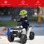 Elektrinis vaikiškas automobilis su MP3 USB jungtimis (Balta)