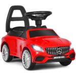 Vaikiškas automobilis stumiamas ir važiuojamas (Raudona)