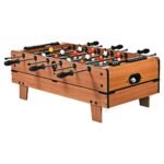 Kompaktiškas 4-in-1 žaidimų stalas: stalo futbolas biliardas stalo tenisas ledo ritulys (Žalia ir natūrali)