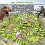 Dinozaurų lenktynių automobiliai vaikams (Kaukės)