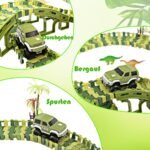 Dinozaurų lenktynių automobiliai vaikams (Kaukės)