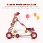 3-in-1 Kūdikio vežimėlis ir mokomasis žaislas (Rožinė)
