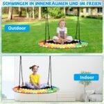 Vaivorykštinės spalvos sūpynės su LED apšvietimu (Daugiaspalvė)