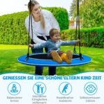 Supynės su LED apšvietimu 100 cm skersmens 300 kg talpos (Mėlyna)